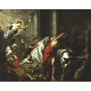 Triumph Of The Eucharist Over The Idolators by Willem van, the Elder Herp