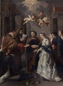 The Marriage Of The Virgin by Willem van, the Elder Herp