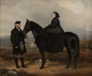 Queen Victoria With John Brown by Charles Burton Barber