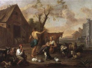Rastende Hirten Mit Weidevieh by Willem van, the Elder Herp