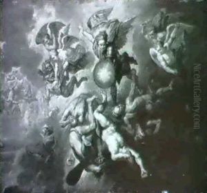 Saint Michael Triumphing Over Evil by Willem van, the Elder Herp