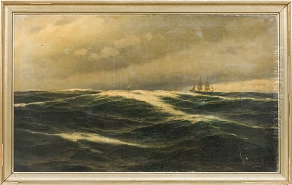 A Ship On Swelling Seas - view 1