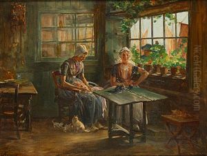 Zeeuwse Vrouwen (femmes Zelandaises) by Lievin Herremans