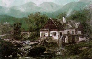 Berghutter Im Morgenlicht by Johann Andreas Herrenburg