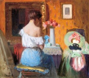 In The Boudoir by Cesar Maria Herrer Marcher