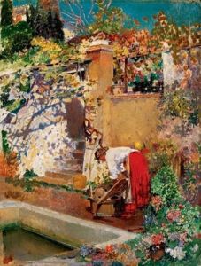 Napsutotte Udvarban by Cesar Maria Herrer Marcher