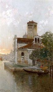 Torcello Cathedral (+ A View Of Murano; Pair)