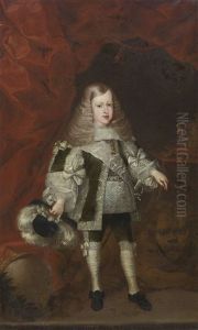 Portrait Of Carlos Ii As A Child by Sebastian De Herrera Barnuevo