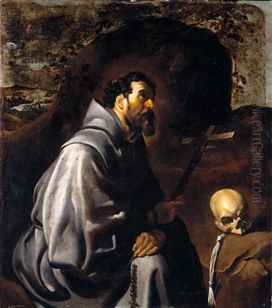 Saint Francis At Prayer - view 1