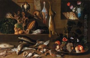 Still Life With Fish by Francisco (El Mozzo) Herrera the Younger