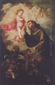 The Vision Of St. Anthony Of Padua by Francisco (El Mozzo) Herrera the Younger
