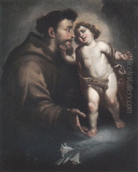 Saint Francis And The Christ Child - view 1
