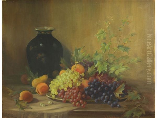 Still Life With Grapes And Peaches - view 1