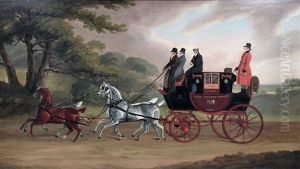 Coaching Scene Glasgow And London Royal Mail by Benjamin Herring Sr.