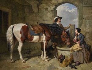 The Watering Place by John Frederick Herring