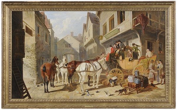 The York-london Coach At The George Inn, Stamford - view 1