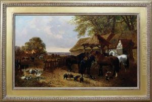 The Stable Yard by John Frederick Herring the Younger