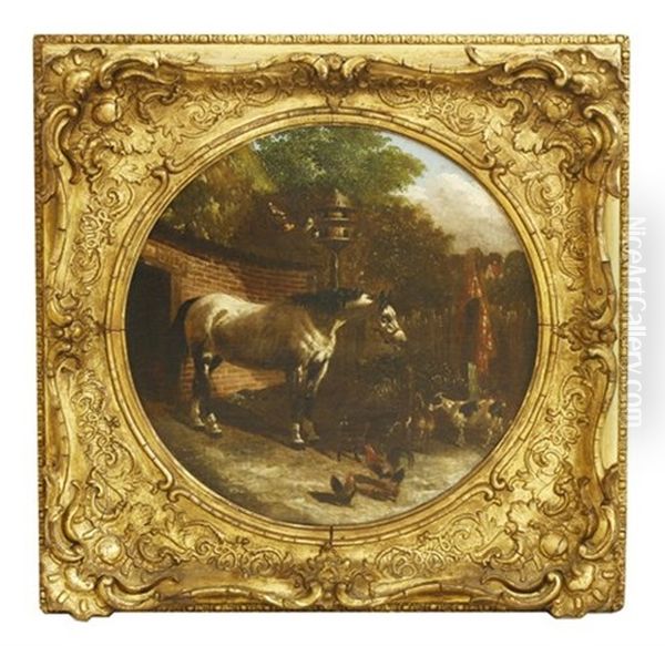 Horse, Chickens And Goats - view 1