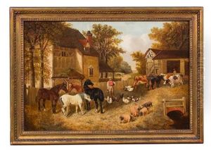 Untitled (the Stables) by John Frederick Herring the Younger
