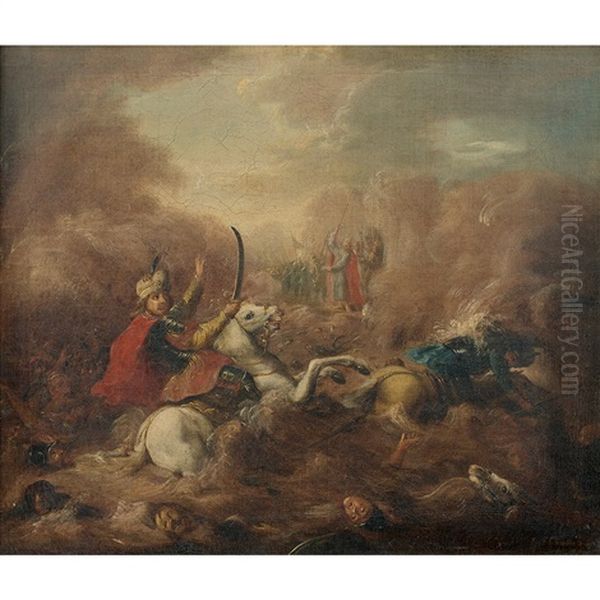 Moise Refermant Les Eaux De La Mer Rouge Sur L'armee De Pharaon - view 1