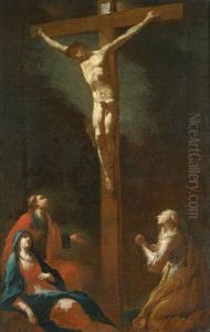 Christus Am Kreuz Mit Maria Magdalena