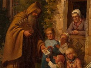 Monk With Children Monk With Children