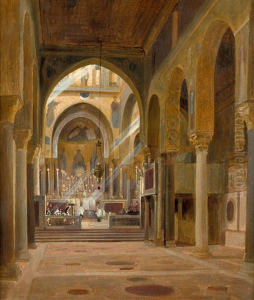 Eine Messe In Der Cappella Palatina Im Konigspalast In Palermo - view 1
