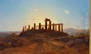 The Temples Of Girgenti, Evening Atmosphere The Temples Of Girgenti, Evening Atmosphere