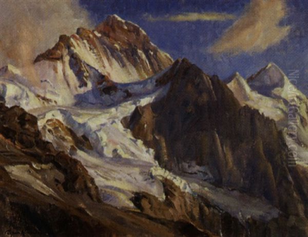 Jungfrau Mit Giessengletscher - view 1