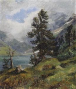 Einsame Arve, Jochpass by Caspar Josef Herrmann