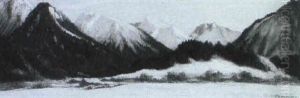 Verschneites Bergtal by Frank S. Herrmann