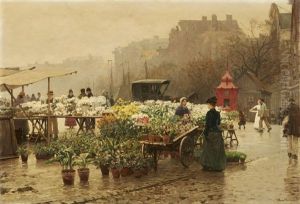 Dutch Flower Market by Hans Herrmann