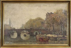Gracht In Amsterdam by Hans Herrmann