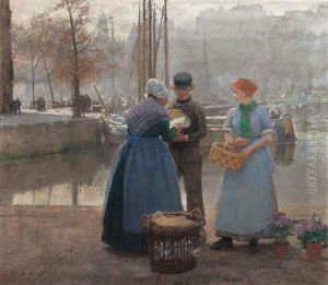 Autumn Morning In Rotterdam by Hans Herrmann