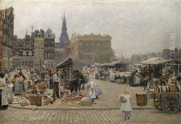Markt In Amsterdam - view 1