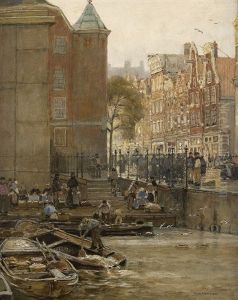 In Den Amsterdamer Grachten by Hans Herrmann