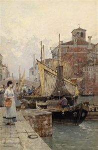 Fischmarkt In Chioggia, Venedig by Hans Herrmann