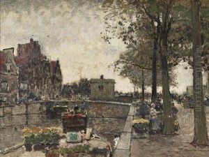 Flower Market, Amsterdam by Hans Herrmann