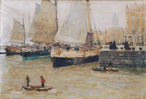 The Harbour Of Ostende by Hans Herrmann