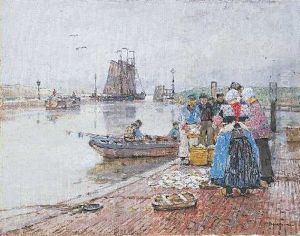 Marktszene Am Hafen Marktszene Am Hafen