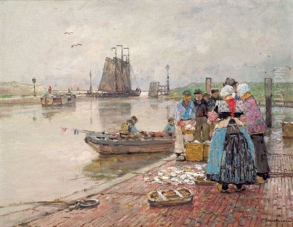 Marktszene Im Hafen - view 1