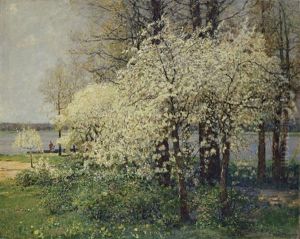 Bluhende Kirschbaume by Hans Herrmann