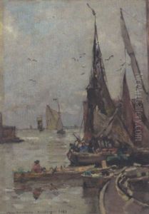Fischerboote Im Hafen Fischerboote Im Hafen