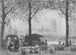 Blumenmarkt In Holland by Hans Herrmann