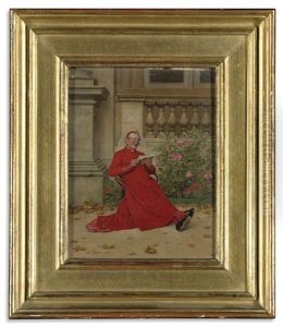 The Cardinal Reading Nana by Leo Herrmann