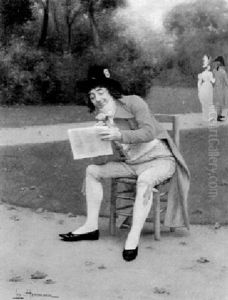 An Afternoon Read In The Park by Leo Herrmann