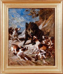 La Ferme De Sanglier by Charles Herrmann-Leon