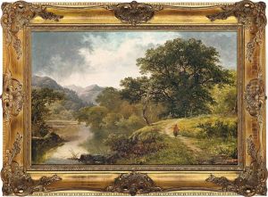 A Walk By The River by Thomas Stanley Barber