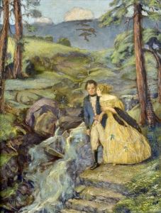 Romantic Walk by Otto Herschel