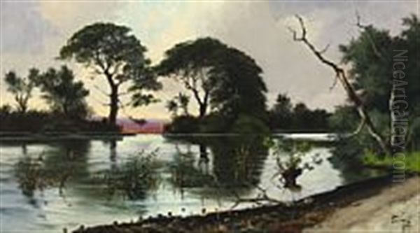 Landscape With Lake And Heather - view 1
